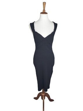 Lulu's Womens Black Body con dress size Large